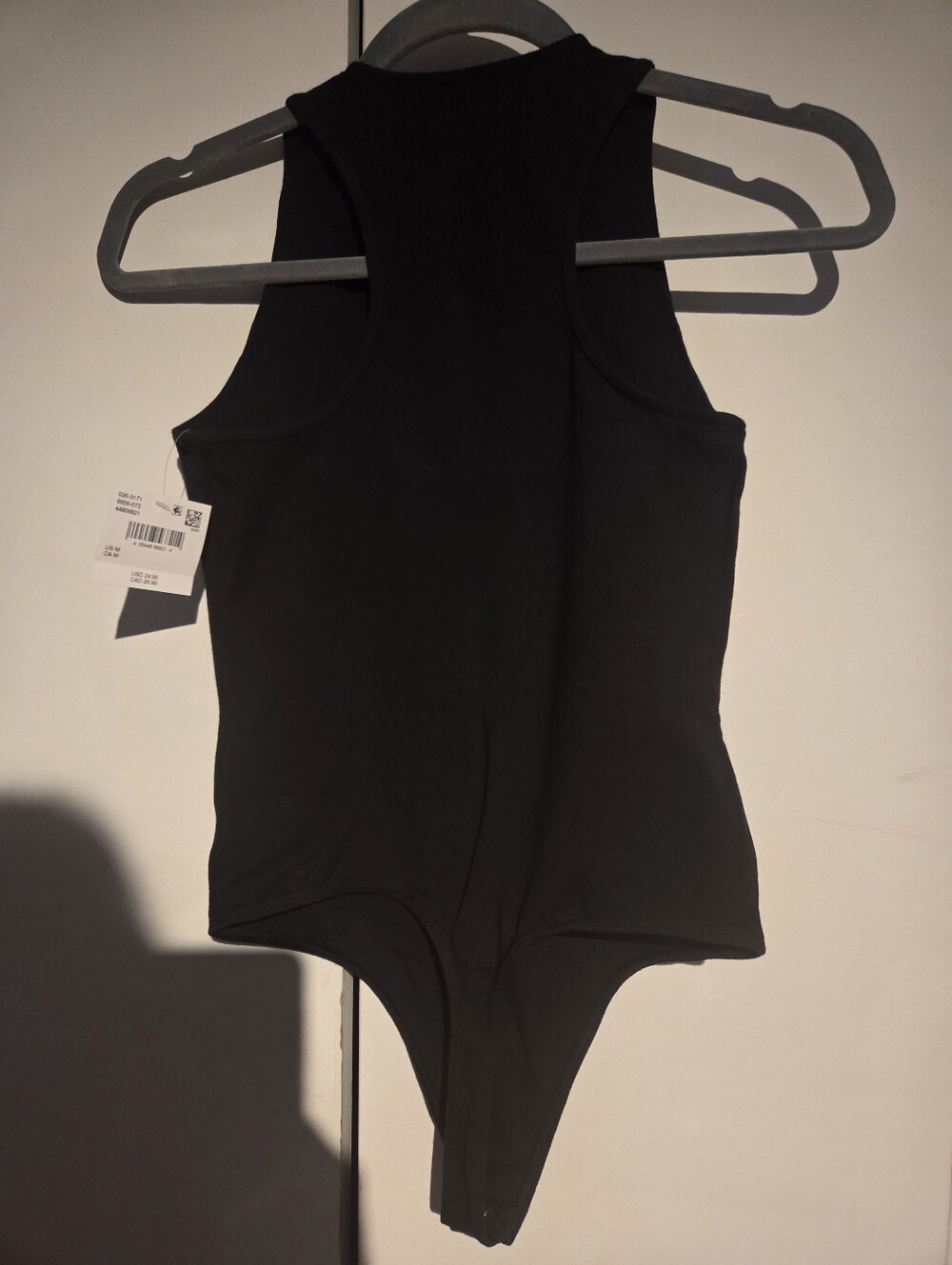 American Eagle Outfitters Black Racerback Bodysuit